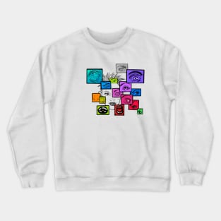 Eye scanning Crewneck Sweatshirt